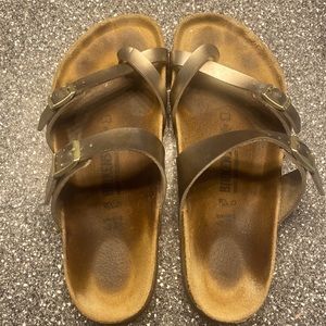 Gold Birkenstocks